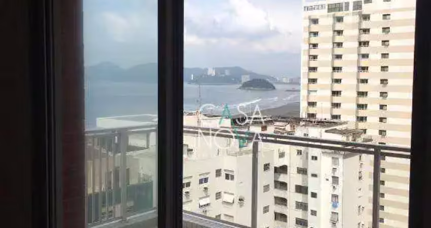 Apartamento com 1 dormitório para alugar, 46 m² por r$ 6.000,00/mês - boqueirão - santos/sp