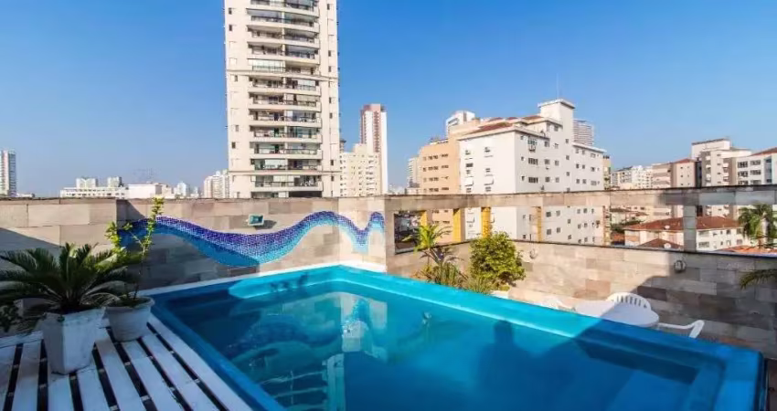 Cobertura com 3 dormitórios à venda, 250 m² por R$ 2.100.000,00 - José Menino - Santos/SP