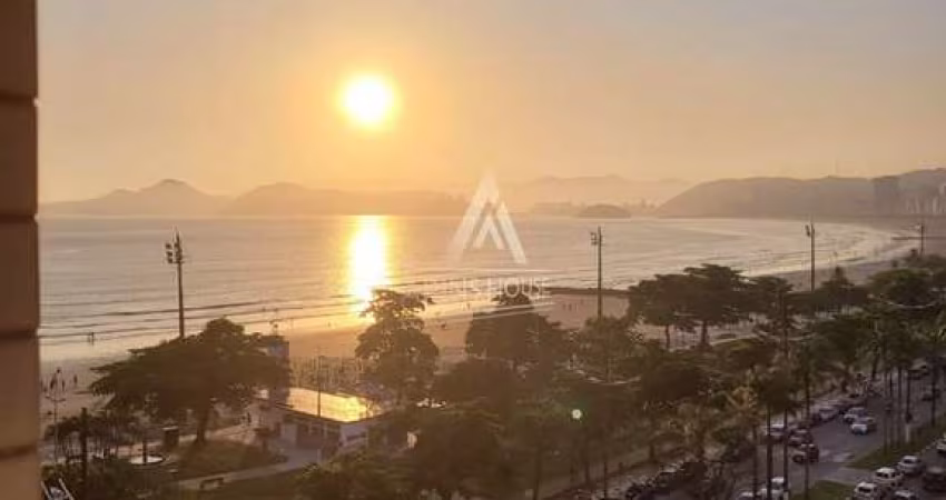 Apartamento a Venda frente mar com 85m² ,2 quartos, 1 vaga na Aparecida - Santos