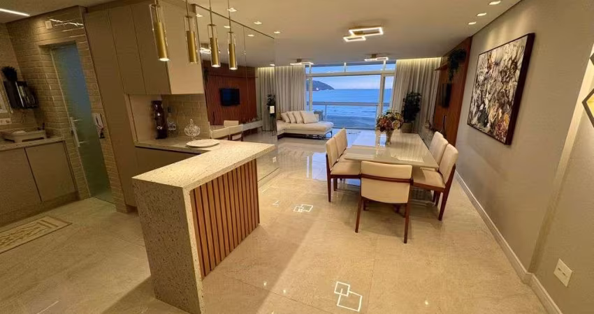 Apartamento frente mar a venda com 127m², 3 quartos no Gonzaga - Santos - SP