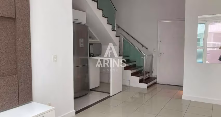Loft duplex a venda tem 80m² quadrados com 2 quartos em gonzaga - santos
