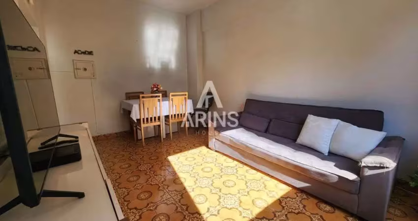 Apartamento a venda com vista mar 1 dormitório e 1 vaga no embaré em santos/sp