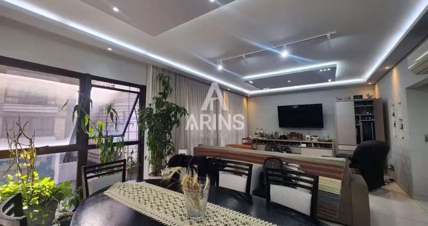 Apartamento a venda com 160m², 3 suítes, 2 vagas na vila rica em santos