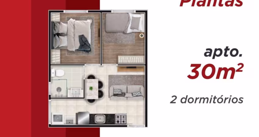 Apartamento com 1 dormitório à venda, 20 m² por R$ 182.575,53 - Penha de França - São Paulo/SP