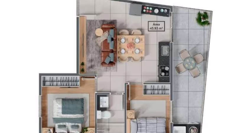 Apartamento com 1 dormitório à venda, 39 m² por R$ 267.000,00 - Tatuapé - São Paulo/SP