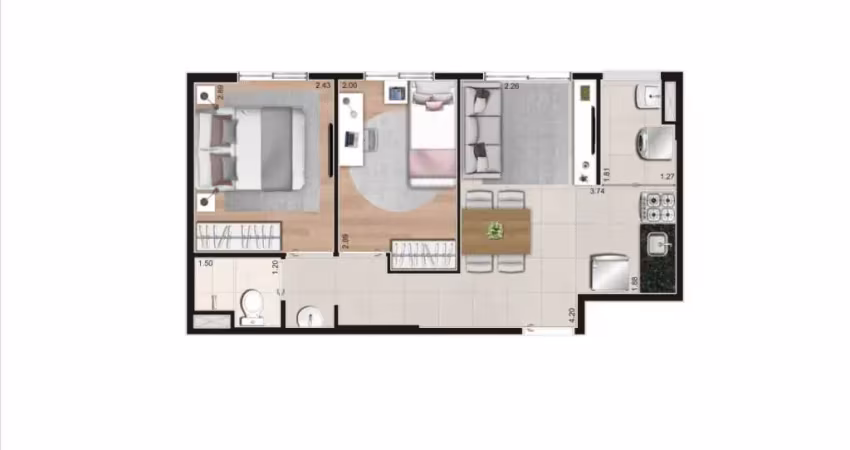 Apartamento à venda, 38 m² por r$ 261.000,00 - vila ré - são paulo/sp