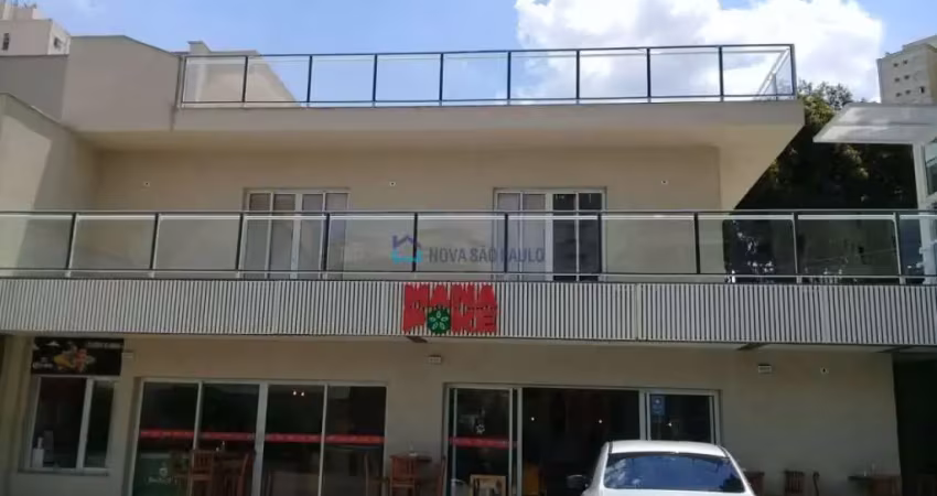 Conjunto comercial 420 m² banheiros, depósito,varanda mesanino, terraço