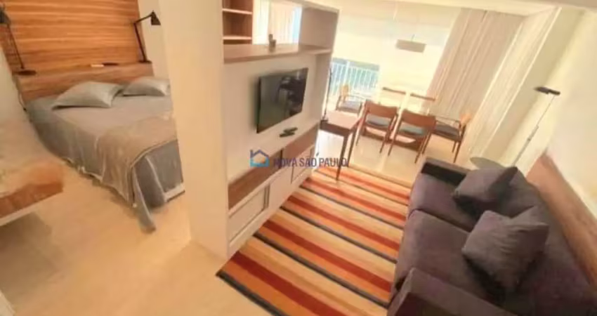 Apartamento locação 54m² - 01 quarto  02 banheiros - vila nova conceição