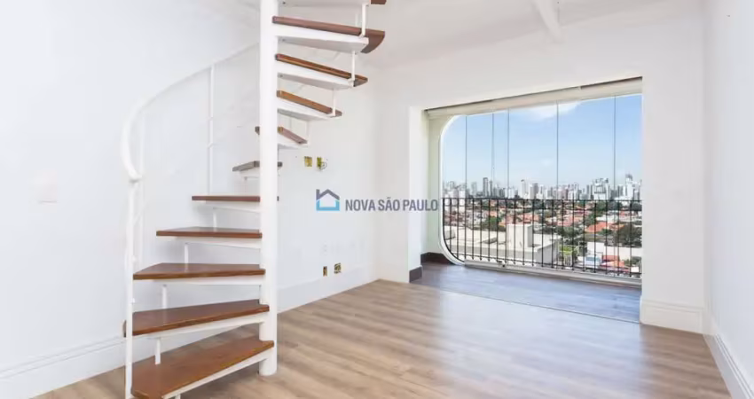 Cobertura duplex para locação em moema índios, com 182m²