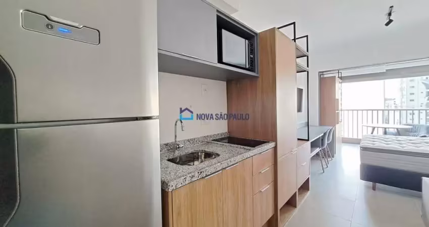 Studio novo e mobiliado para locação em moema de 26 m²
