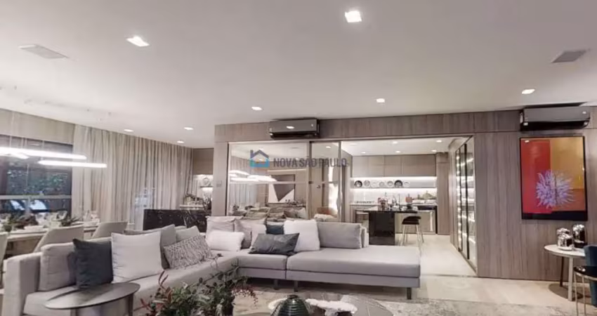 Apartamento novo varanda gourmet à venda na vila clementino com 3 suítes e 2 vagas de garagem