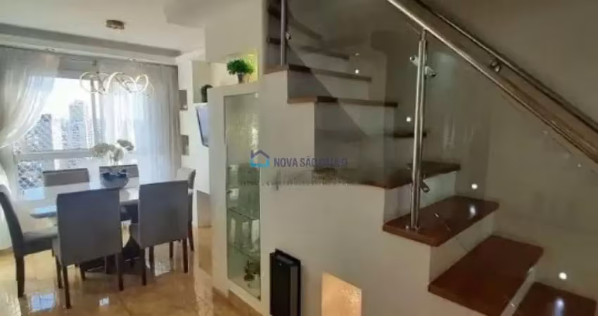 Cobertura duplex. 3 dormitorios , 2 vagas ,  vila das mercês. lazer completo.
