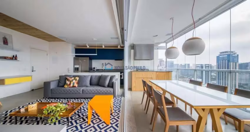 Apartamento Vila Nova Conceição| Varanda Gourmet|  1 dormitório com suíte.