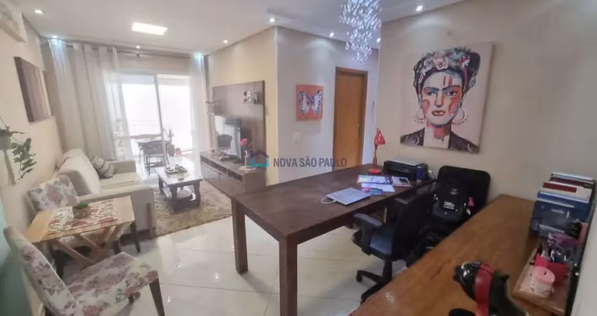 Apartamento 65m² seminovo, 2 vagas, planejado, terraço gourmet enorme! 1.800 m metrô sacomã