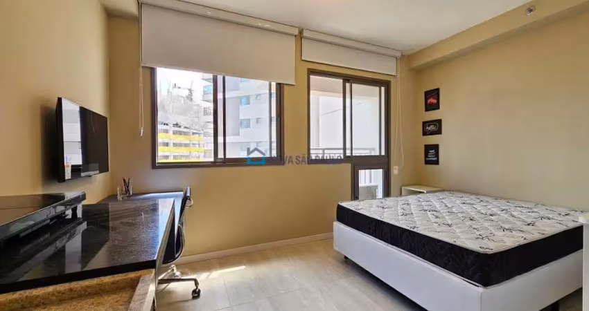 Studio novo a venda|pronto e decorado / equipado|brooklin|próximo metrô