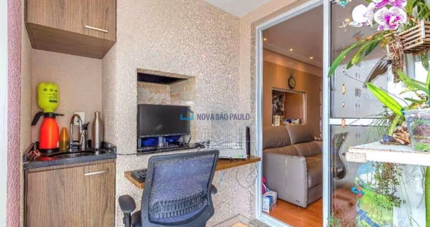 Apartamento Saúde 2 dormitórios, 1 suíte e 2 vagas, com varanda Gourmet perto do metrô Saúde!