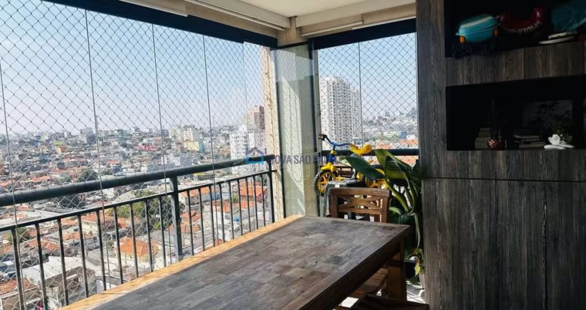Apartamento 1.900 m do metrô Sacomã! Charmoso terraço Gourmet Enorme Envidraçado com churrasqueira