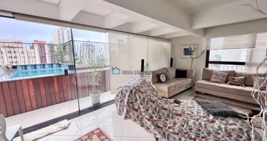 Apartamento cobertura à venda a 10 minutos metrô praça da árvore -3 dormitórios, 1 suíte, 2 vagas