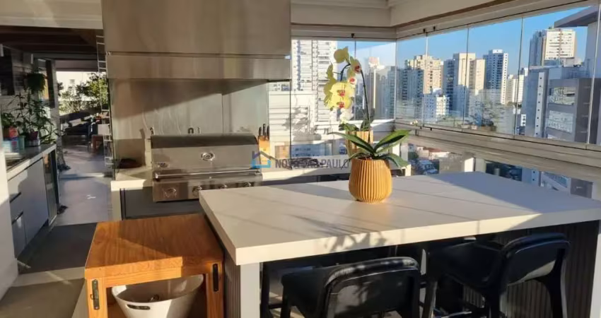 Cobertura na vila mariana, de 270m²,  com 4 suítes, 4 vagas de garagem.