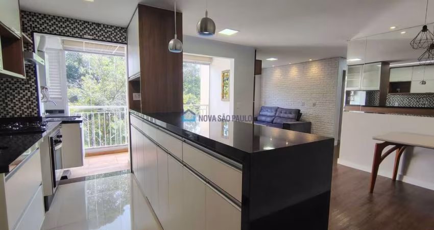 Apartamento com 2 quartos sala ampliada, 1 suíte e 1 vaga