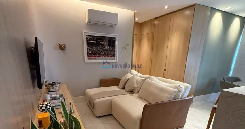 Apartamento 53m, 2 dormitórios, 1 suíte, 1 vaga - Moema - Porteira fechada