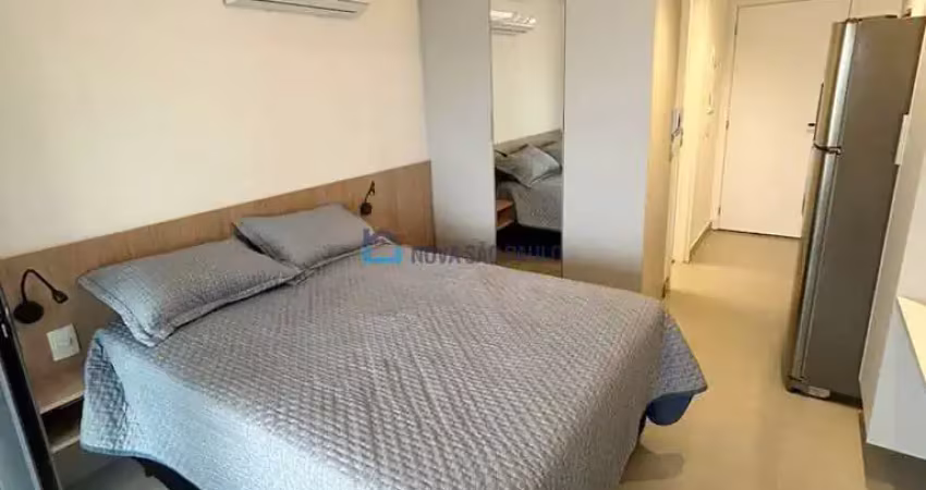 Apartamento mobiliado à venda com 27 m², 1 quarto, sacada, na vila mariana