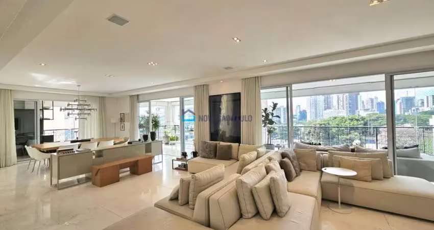 Amplo apartamento com 4 suítes, 5 vagas (vaga box) em moema!