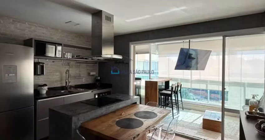 Apartamento mobiliado à venda jardim aeroporto/ campo belo 43m2, 1 vaga