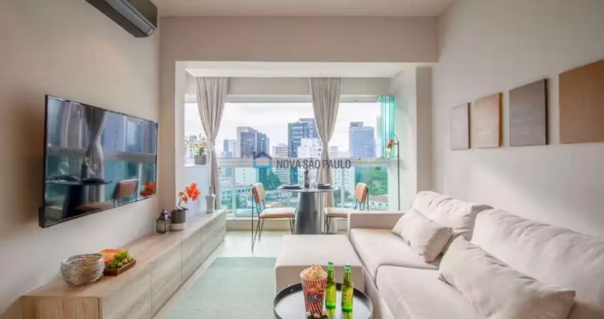 Apartamento mobiliado com 1 suíte e vaga em pinheiros