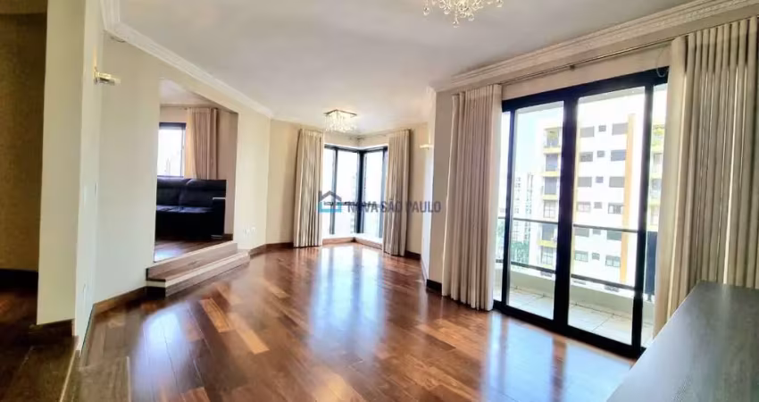 Apartamento 176m²,  04 dormitórios 02 suítes 2 vagas - moema índios