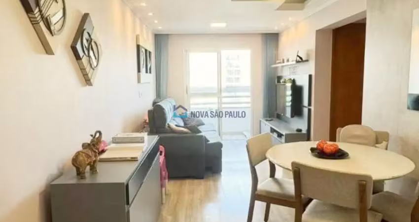Apartamento ensolarado 2 dorms, lazer completo e metrô saúde a 12 min