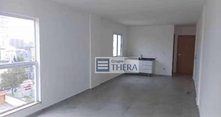 Studio com 1 dormitório para alugar, 35 m² por r$ 1.790,00/mês - vila príncipe de gales - santo andré/sp