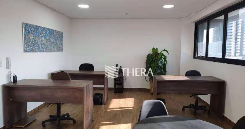 Sala para alugar, 34 m² por r$ 2.509,30/mês - vila assunção - santo andré/sp