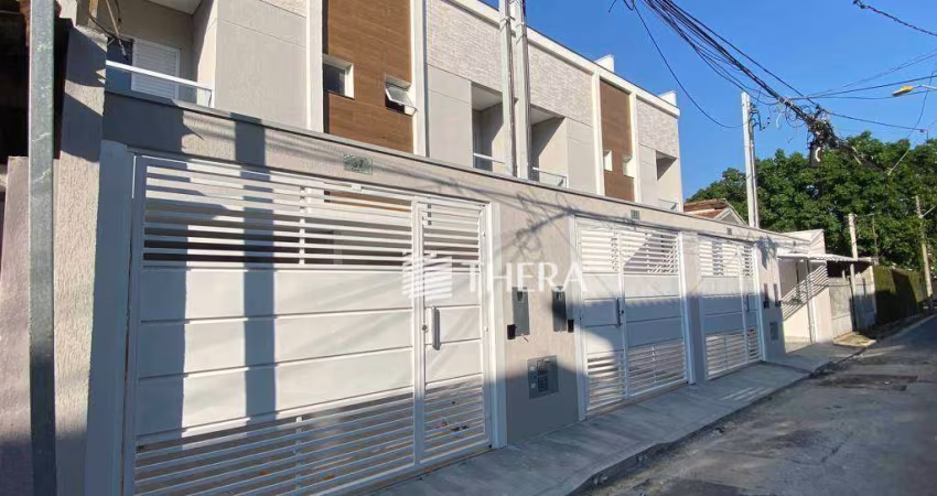 Sobrado com 3 dormitórios à venda, 122 m² por R$ 630.000,00 - Vila Homero Thon - Santo André/SP