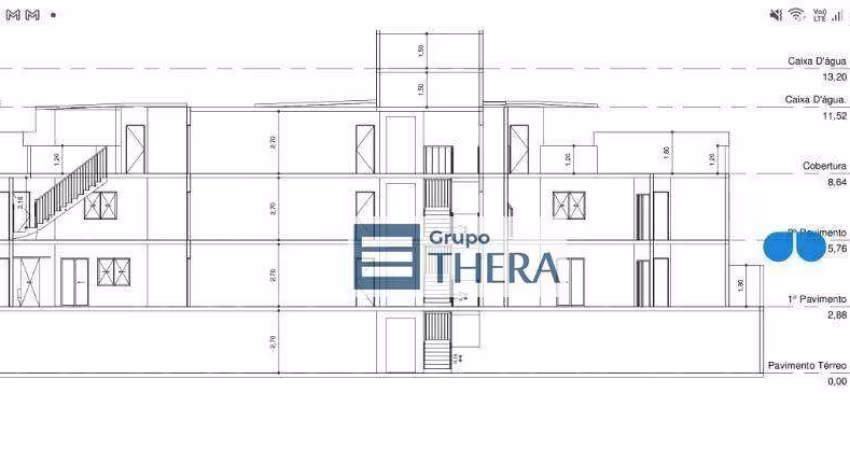 Cobertura à venda, 76 m² por R$ 485.000,00 - Vila Valparaíso - Santo André/SP