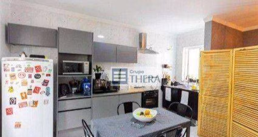 Cobertura com 3 dormitórios para alugar, 136 m² por R$ 4.216,00/mês - Jardim - Santo André/SP