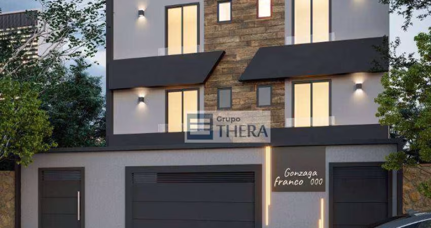 Apartamento com 2 dormitórios à venda, 62 m² por R$ 378.000,00 - Vila Guiomar - Santo André/SP