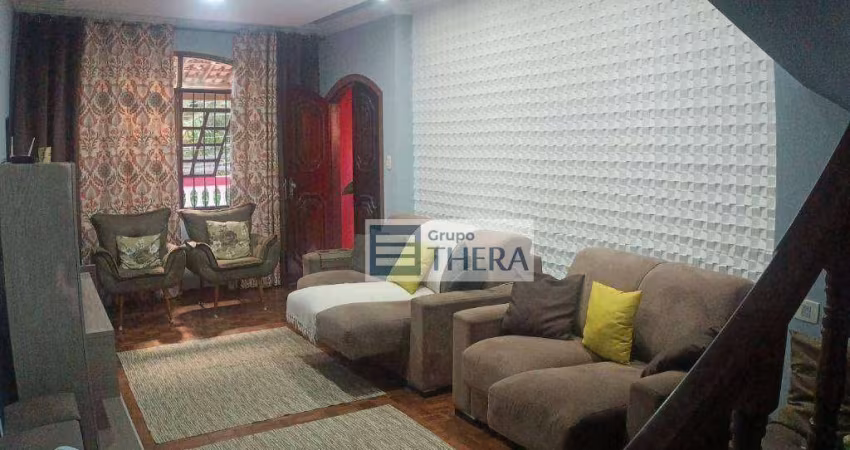 Sobrado com 3 dormitórios à venda, 244 m² por R$ 640.000 - Parque Marajoara - Santo André/SP