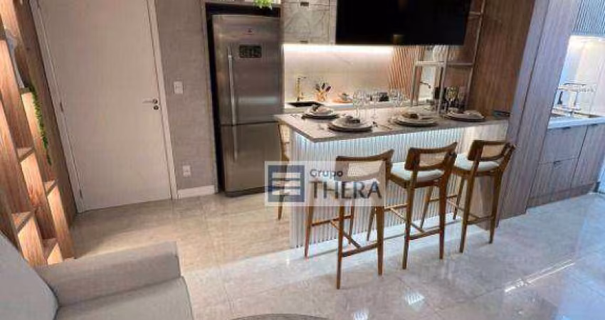 Apartamento com 2 dormitórios à venda, 56 m² por R$ 518.335 - Vila Alzira - Santo André/SP