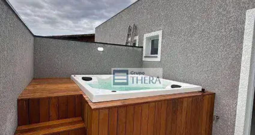 Cobertura com 2 dormitórios à venda, 124 m² por r$ 660.000,00 - vila linda - santo andré/sp
