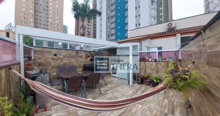 Cobertura com 3 dormitórios à venda, 180 m² por R$ 640.000,00 - Campestre - Santo André/SP