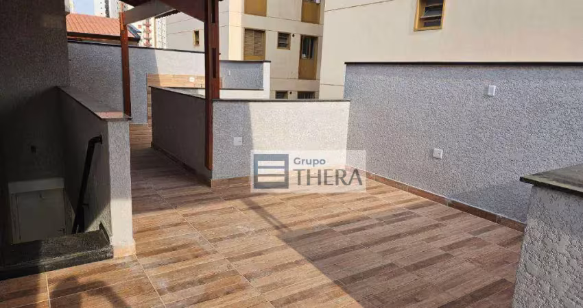 Cobertura com 2 dormitórios à venda, 92 m² por r$ 649.000,00 - vila bastos - santo andré/sp