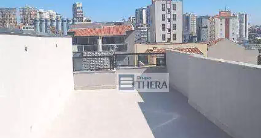 Cobertura para alugar, 93 m² por r$ 2.800,00/mês - vila são pedro - santo andré/sp