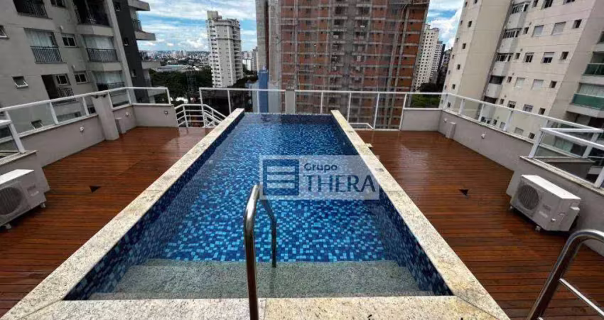 Cobertura com 3 dormitórios para alugar, 420 m² por r$ 18.506,53/mês - jardim - santo andré/sp