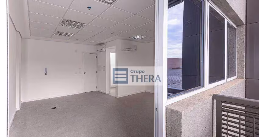 Sala para alugar, 33 m² por r$ 2.010,00/mês - vila homero thon - santo andré/sp