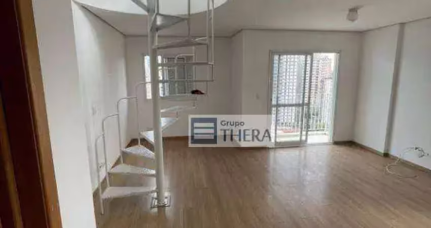 Cobertura com 3 dormitórios para alugar, 142 m² por r$ 7.349,59/mês - jardim - santo andré/sp