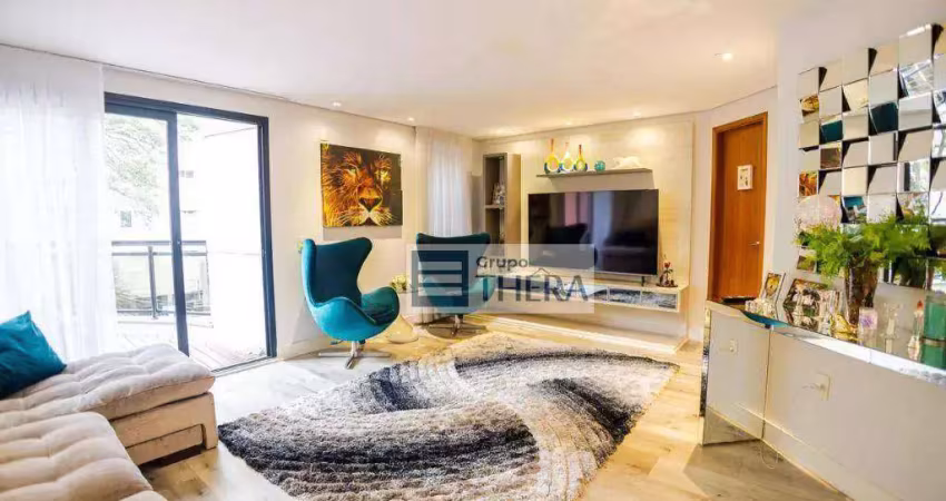 Apartamento com 2 dormitórios à venda, 170 m² por r$ 1.700.000,00 - jardim - santo andré/sp