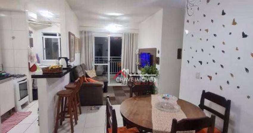 Apartamento Acquaplay com 2 dormitórios para alugar, 64 m² por R$ 3.800/mês - Marapé - Santos/SP
