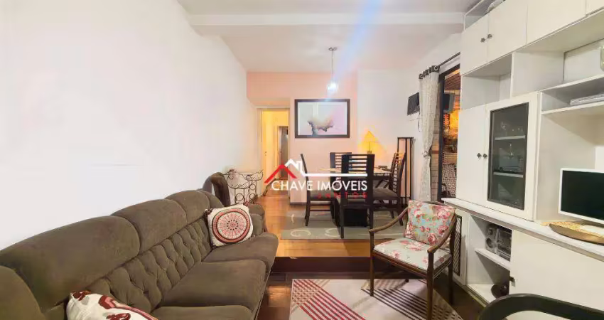 Apartamento com 2 dormitórios à venda, 80 m² por r$ 720.000,00 - aparecida - santos/sp
