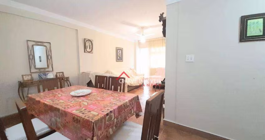 Apartamento com 2 dormitórios à venda, 90 m² por R$ 560.000,00 - Aparecida - Santos/SP